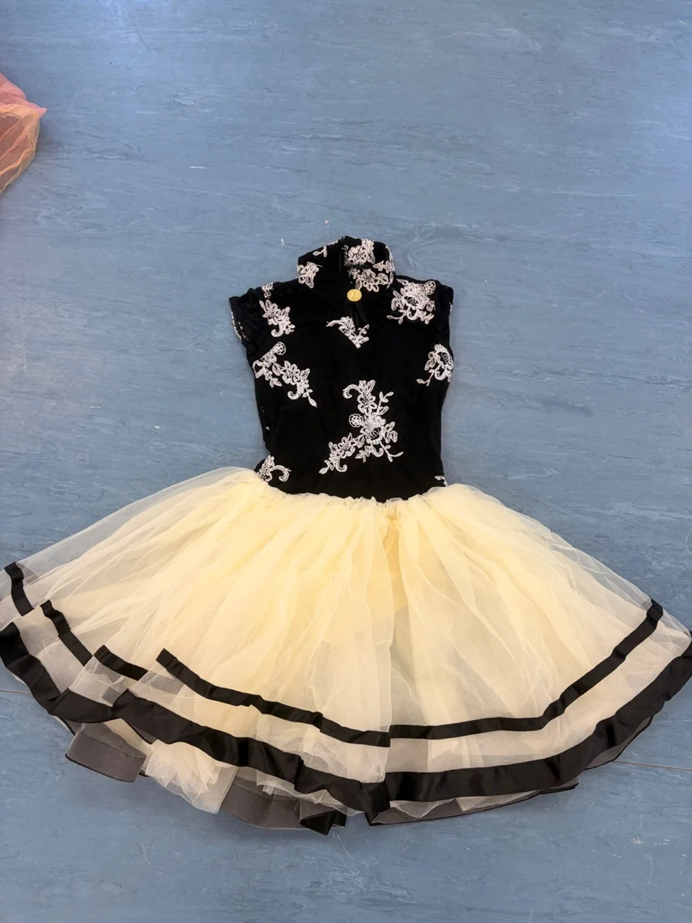 Weissman Black Bodice Cream Tulle Ballet Costume Dress